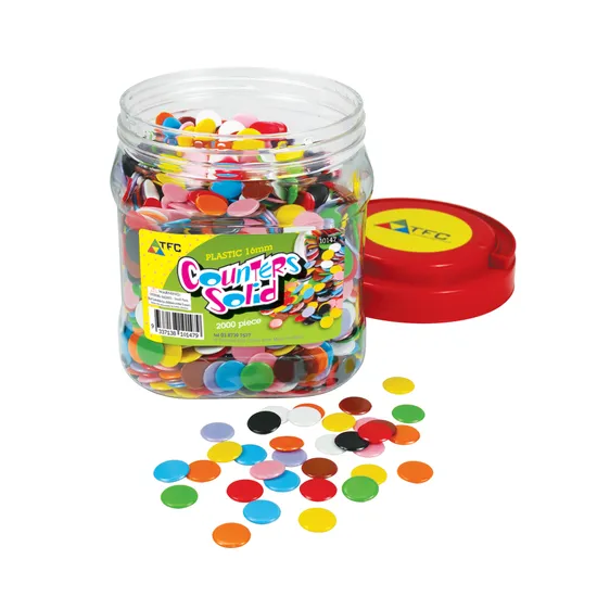 Teachables Solid Counters - 16 mm, Pack of 2,000 - Modern Teaching Aids NZ