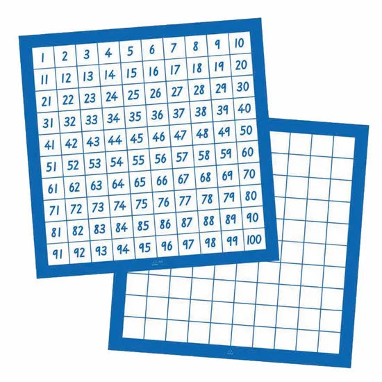 Teachables Number Boards - 1 to 100 Horizontal, Set of 10