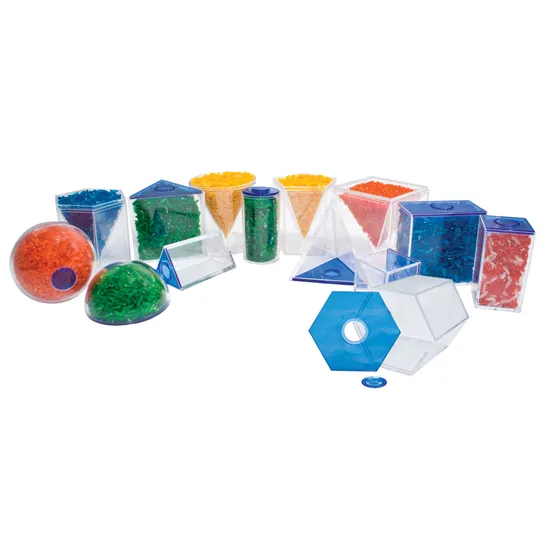 Teachables Geometric Solids - View-Through, Set of 17 - Modern Teaching Aids NZ