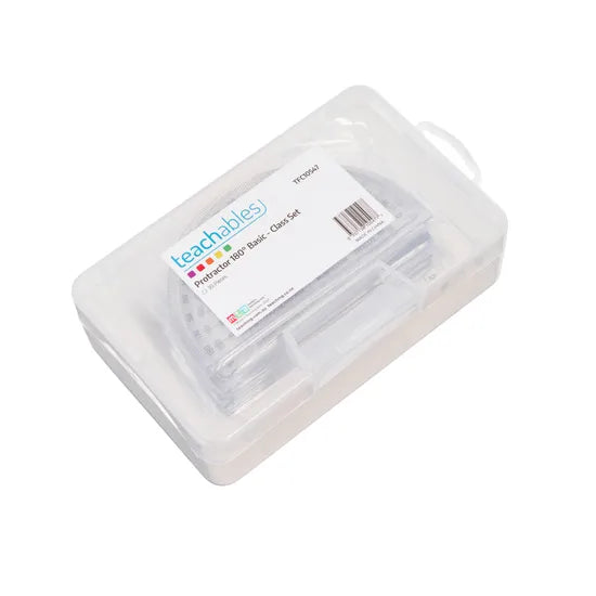 Teachables Protractor - 180°, Class Set - Modern Teaching Aids NZ