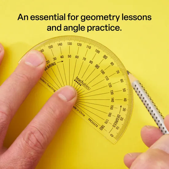 Teachables Protractor - 180°, Class Set - Modern Teaching Aids NZ