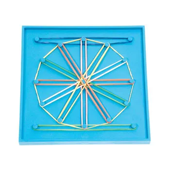 Teachables Double-Sided Geoboard - 5×5 Grid, 12.5 cm - Modern Teaching Aids NZ
