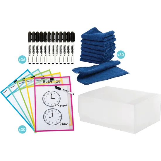 Teachables Write n Wipe Sleeves Class Kit - Modern Teaching Aids NZ