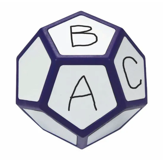 Teachables Dice - 12-Face, Write-On/Wipe-Off