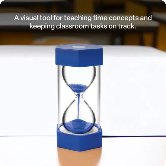 Teachables Sand Timer - Giant, 5 Minutes, Blue - Modern Teaching Aids NZ
