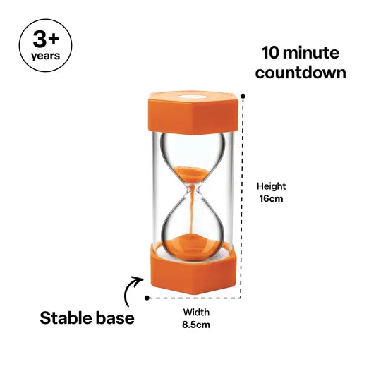 Teachables Sand Timer - Giant, 10 Minutes, Orange - Modern Teaching Aids NZ