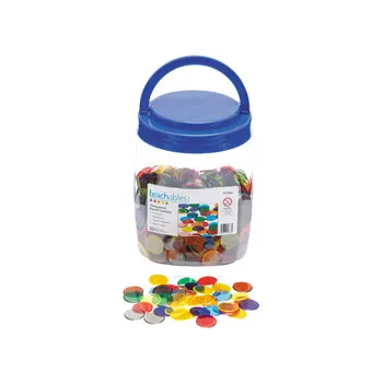 Teachables Transparent Counters - 22 mm, Pack of 1000 - Modern Teaching Aids NZ