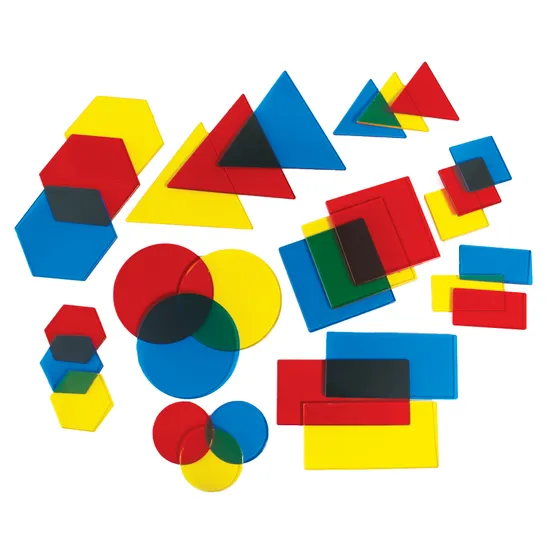 Teachables OHP Attribute Blocks - Set of 30 - Modern Teaching Aids NZ