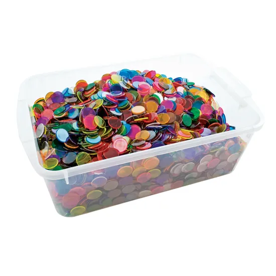 Teachables Transparent Counters - 22 mm, Pack of 5000