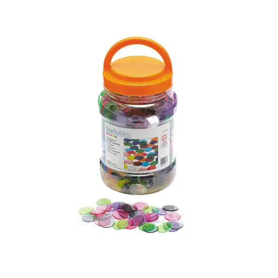 Teachables Transparent Counters - 20 mm, Pack of 1000 - Modern Teaching Aids NZ