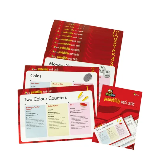 Teachables Probability Work Cards - Set of 12