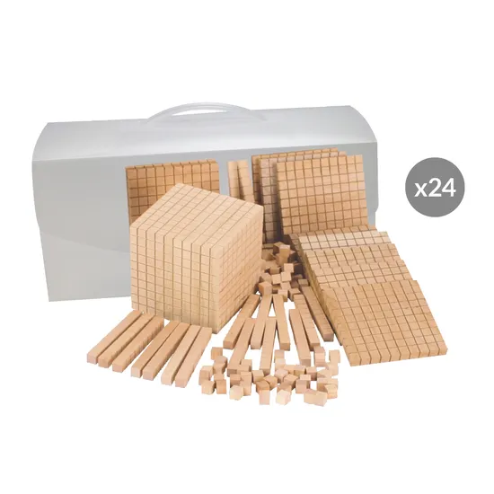 Teachables MAB Base Ten Student Sets - Class Pack of 24 - Modern Teaching Aids NZ