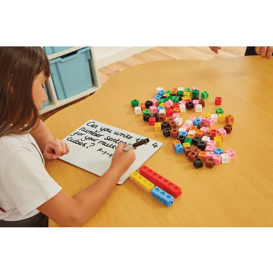 Teachables MultiLink Cubes - Maths Manipulatives, Set of 500 in Container - Modern Teaching Aids NZ