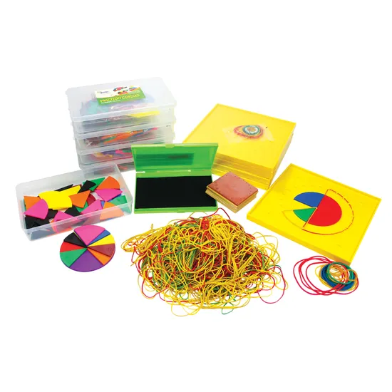 Fraction Circles & Geoboard Kt - Modern Teaching Aids NZ
