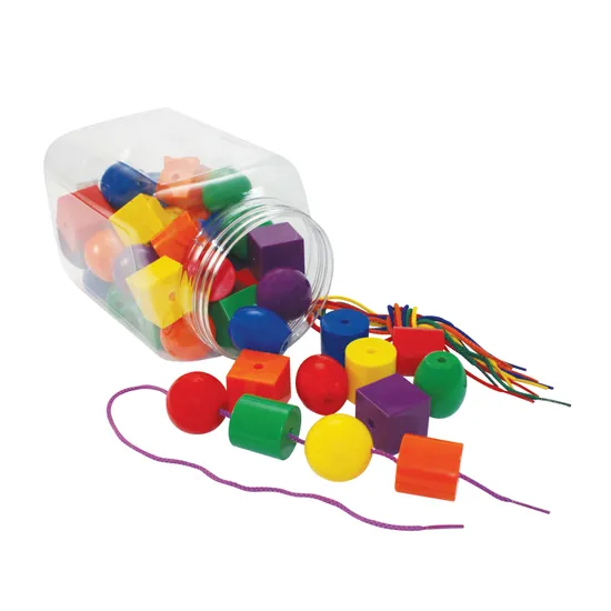 Teachables Jumbo Beads and Threaders - Set of 54
