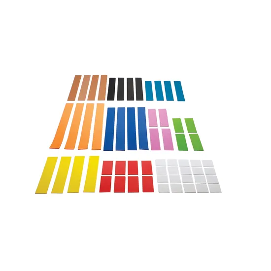 Teachables Large Magnetic Coloured Rods - Measurement & Fractions - Modern Teaching Aids NZ