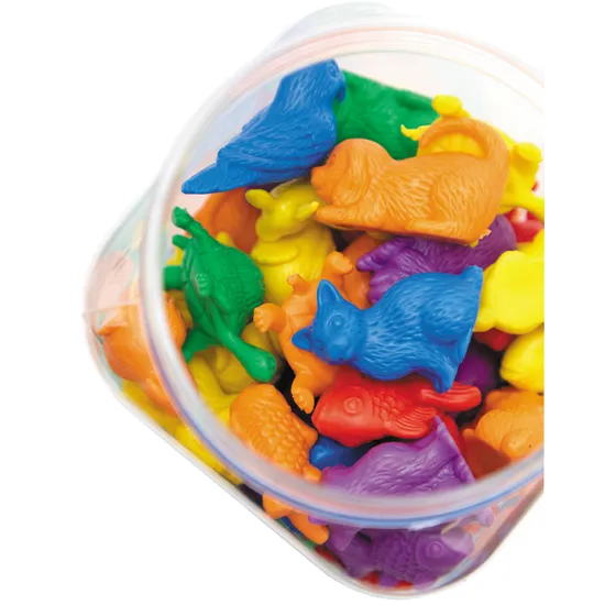 Teachables Pet Counters - 4 cm, Jar of 72 - Modern Teaching Aids NZ