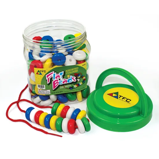 Teachables Flat Beads - Set of 200 - Modern Teaching Aids NZ