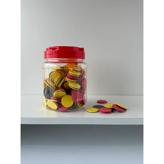 Teachables Magnetic Counters - Two-Colour, Jar