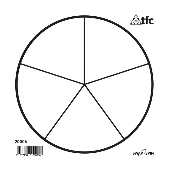 Teachables Swap & Spin Inserts - Blank 5 Template - Modern Teaching Aids NZ