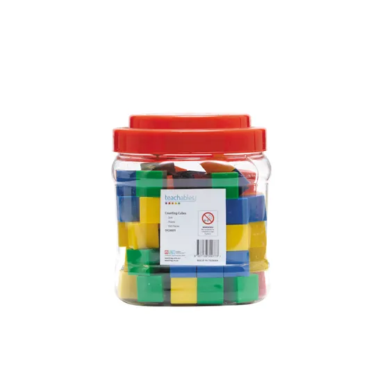 Teachables Counting Cubes - Plastic, 2 cm, Set of 100 - Modern Teaching Aids NZ