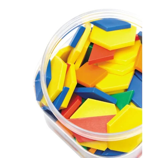 Teachables Pattern Blocks - Medium Plastic, Set of 250 - Modern Teaching Aids NZ