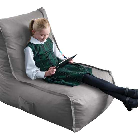 Foam Filled Lounger - Grey - Modern Teaching Aids NZ