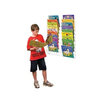 Wall Book Rack - 83cm x 80cm - Metal. - Modern Teaching Aids NZ