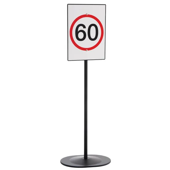 Speed Limit Sign 60kph - 24cm Diameter on Stand - Modern Teaching Aids NZ