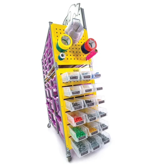 TeacherGeek Makerspace Trolley-STEAM Activity Cart - Modern Teaching Aids NZ