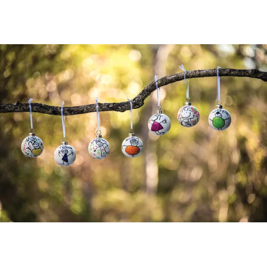 Ceramic Baubles - Pack of 10 - Modern Teaching Aids NZ