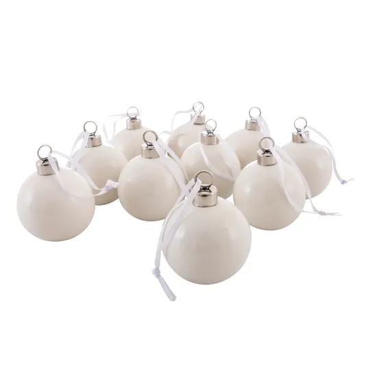 Ceramic Baubles - Pack of 10 - Modern Teaching Aids NZ