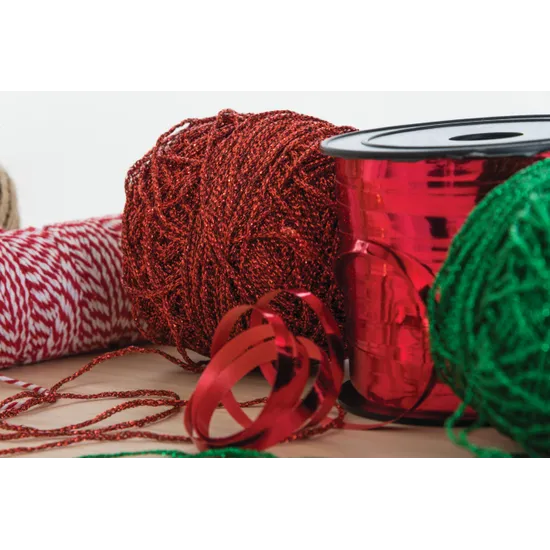 Metallic Yarn Red - 125m Roll - Modern Teaching Aids NZ
