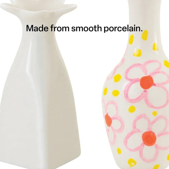 Porcelain Vases - Pack of 6 - Modern Teaching Aids NZ