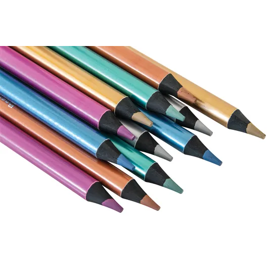 Jumbo Metallic Pencils - Pack of 12 - Modern Teaching Aids NZ