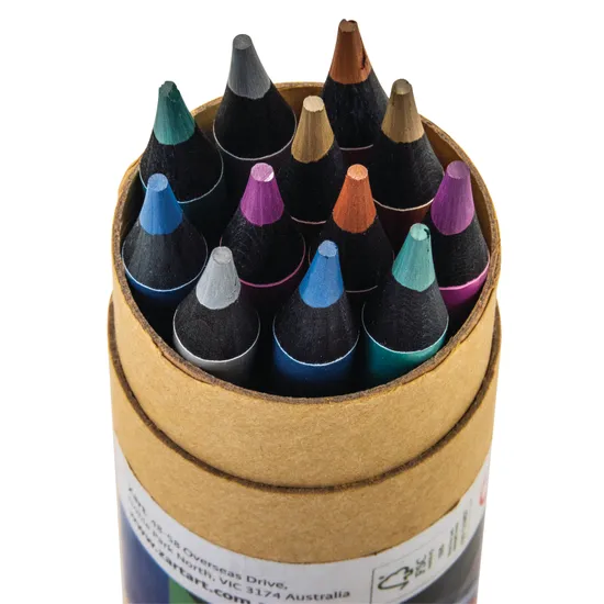 Jumbo Metallic Pencils - Pack of 12 - Modern Teaching Aids NZ