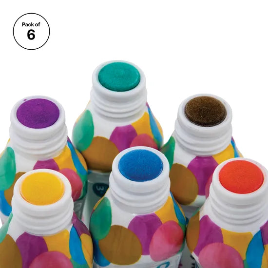 Sparkle Dot Markers - Set of 6 - Modern Teaching Aids NZ