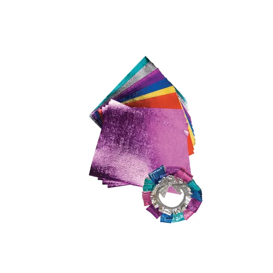 Assorted Metallic Ripple Paper A4 - Pack of 40 - Modern Teaching Aids NZ