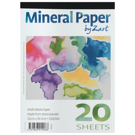 Mineral Paper Pad A4 150gsm - 20 Sheets - Modern Teaching Aids NZ
