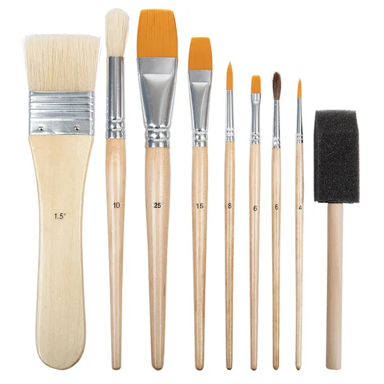 Assorted Brush Set - Pack of 9 - Modern Teaching Aids NZ