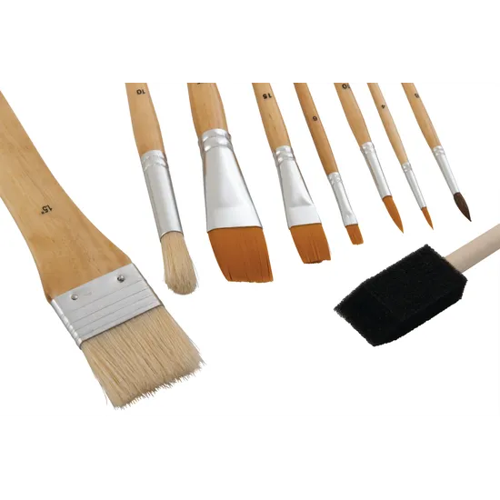Assorted Brush Set - Pack of 9 - Modern Teaching Aids NZ