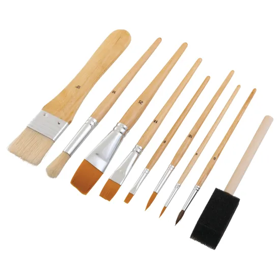 Assorted Brush Set - Pack of 9 - Modern Teaching Aids NZ