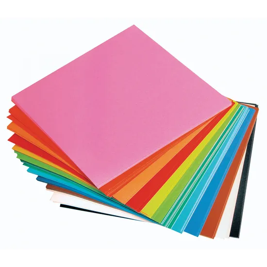 Adhesive Coloured Squares 15 cm - Pack of 100