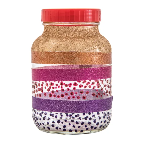 Creatistics Washi Glitter Tape Assorted 10 m- Pack of 8 - Modern Teaching Aids NZ