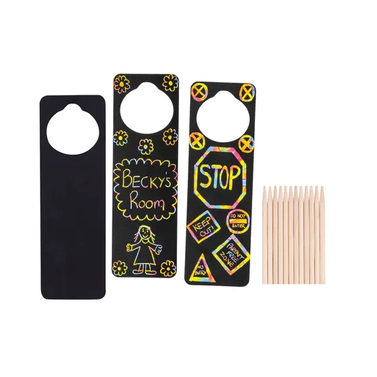 Scratch Doorknob Hangers - Pack of 12 - Modern Teaching Aids NZ