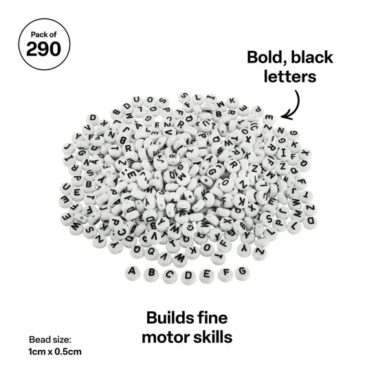 Alphabet Beads 113g Pack - Modern Teaching Aids NZ