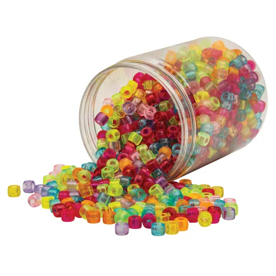Mini Jelly Pony Beads - Pack of 1000 - Modern Teaching Aids NZ