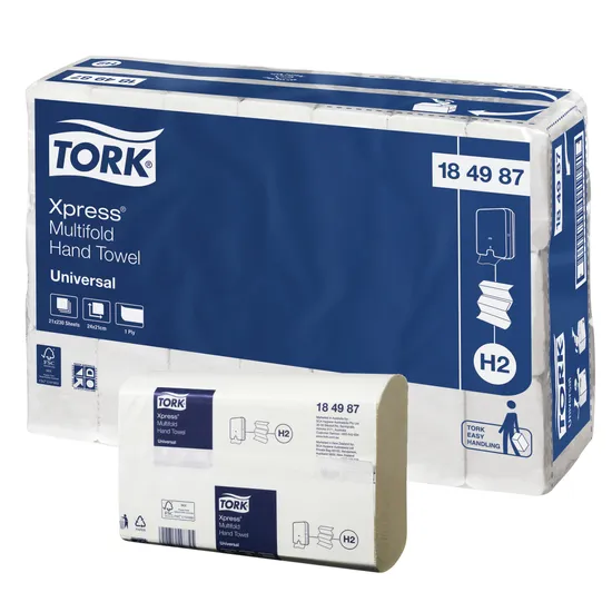 Tork M/Fold Towel 230's Uni H2 - Pack of 21 - Modern Teaching Aids NZ