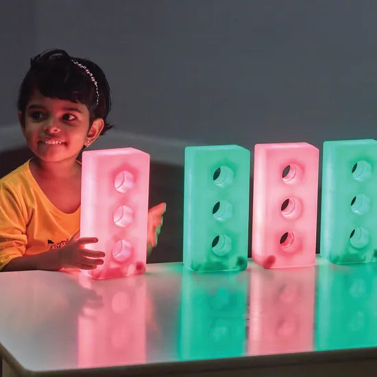 Light-Up Bricks - 12 pieces - Modern Teaching Aids NZ