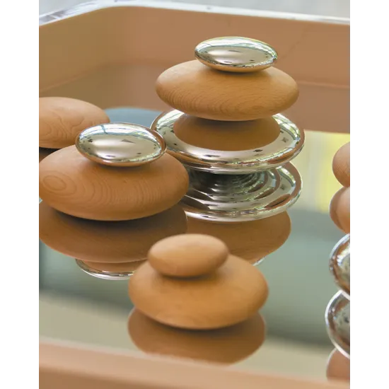 Wooden and Mirrored Pebble Kit - 40Â Pieces